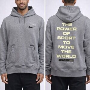 NIKE x PIGALLE Hoodie Dark Grey Heather Men’s Sz L Activewear Designer